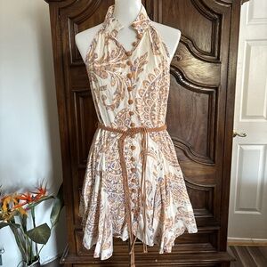 Zara boho belted dress